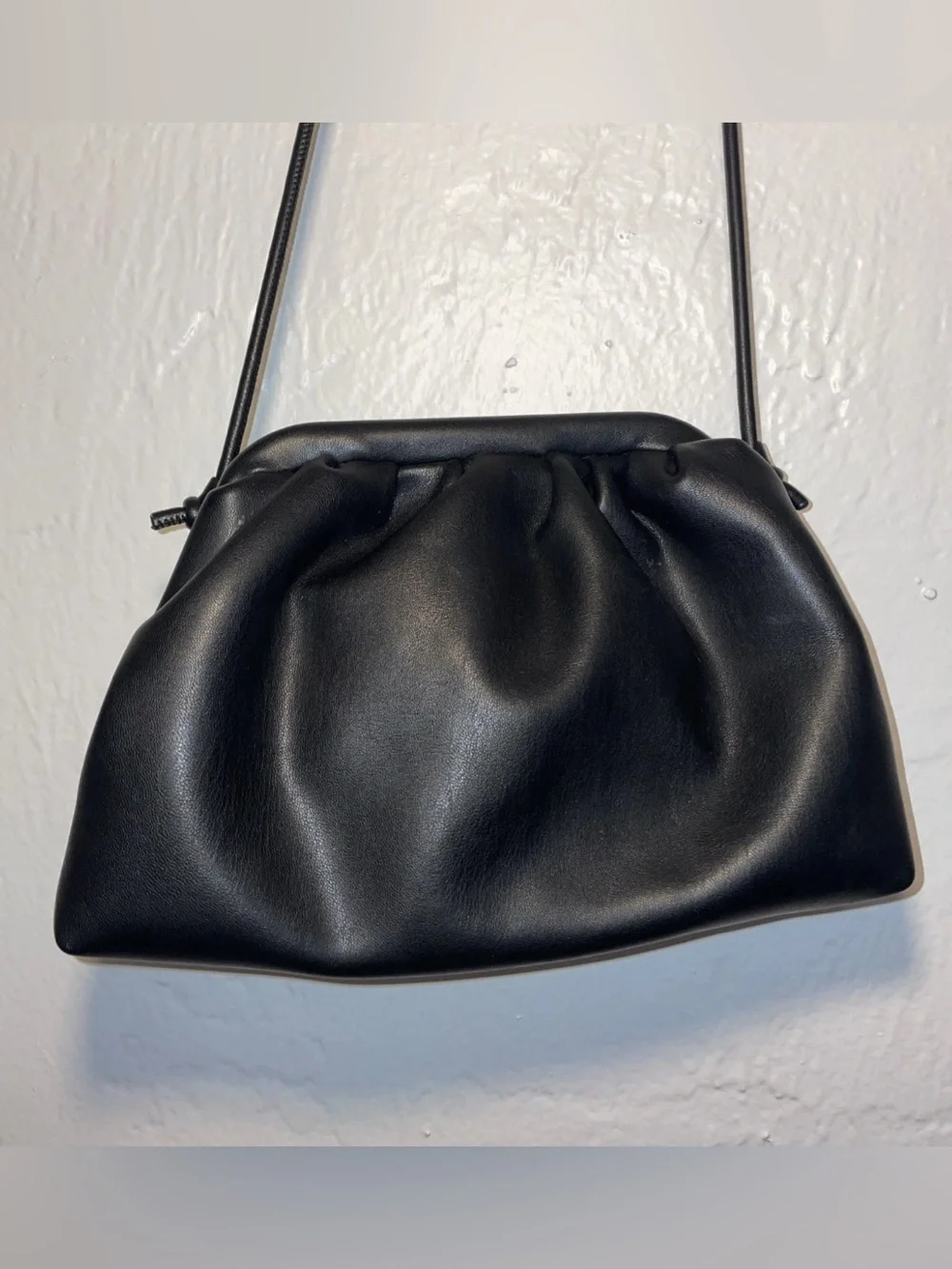 Urban expressions Black Women’s Shoulder Bag - Minimal Gathered Design